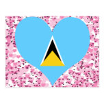 Buy Saint Lucia Flag Post Card