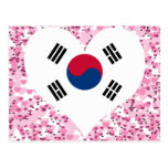 Buy South Korea Flag Postcards