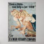 Buy US War Stamps Bonds Poster