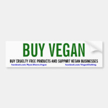 BUY VEGAN BUMPER STICKERS