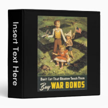 Buy War Bonds World War 2 3 Ring Binder