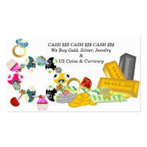 Buying Gold and Silver Business Card Templates