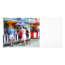 Buying Ice Cream at the Fair Photo Card Template