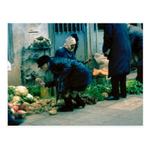 Buying vegetables in Tel Aviv Postcard