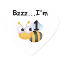 Buzz Bumblebee 1st Birthday T-shirts and Gifts Sticker