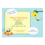 Buzzy Bees Bumble Bee Baby Shower Invitation invitations
