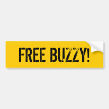 BUZZY LIBRE ! ADHÉSIF POUR VOITURE
