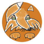BW- Awesome Fox Cartoon Stickers