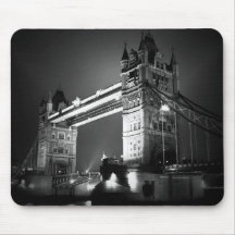 BW Black & White London Tower Bridge Mousepads