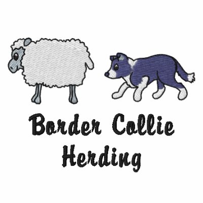 BW Border Collie Herding by MenagerieMayhem