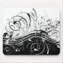 BW grunge Mouse Pads