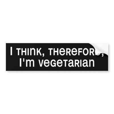 BW_i_think Bumper Stickers by WanderingWomyn