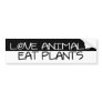 BW_love_animals Bumper Sticker