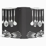 BW silhouette kitchen Binder