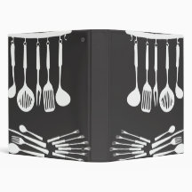BW silhouette kitchen Binder