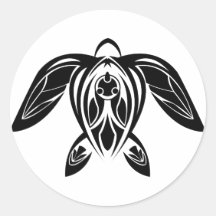 BW Tribal Sea Turtle Sticker