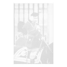 BW UK England queen Elizabeth 2 Buckingham Palace Personalized Stationery