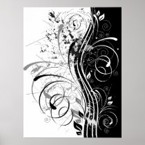 BWgrunge Poster