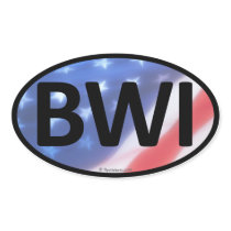 BWI Oval Sticker