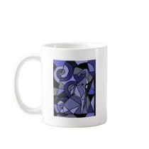 BX- Abstract Art Elephant Coffee Mugs