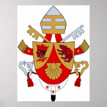 BXVI Pope Coat Emblem Heraldry Official Symbol