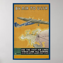 By Air to USSR Print
