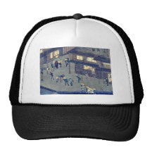 by Ando, Hiroshige Ukiyo-e. Hat