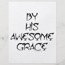 By His Awesome Grace Personalized Flyer