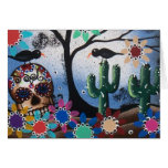 By Lori Everett_ Day Of The Dead,Mexican,Skull,DOD Greeting Card