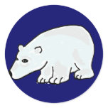 BY- Polar Bear cartoon Sticker