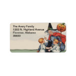 By Pumpkin Fat Vintage Halloween Address Labels