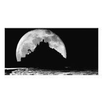 By the light of the silvery moon. personalized photo card