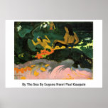By The Sea By Eugene Henri Paul Gauguin Print