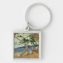 By the Seashore, Martinique, 1887 (oil on canvas) Keychain