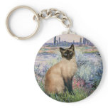 By the Seine - Seal Point Siamese cat Key Chain