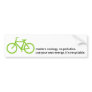 Bycicle: Modern Ecology Bumper Stickers