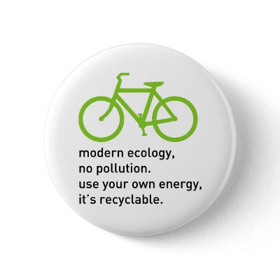 Bycicle: Modern Ecology Pin by PreciousDesigns