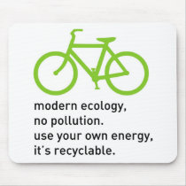 Bycicle: Modern Ecology Mouse Pads