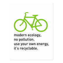 Bycicle: Modern Ecology Post Cards