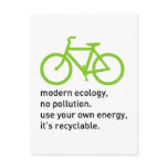 Bycicle: Modern Ecology Postcards