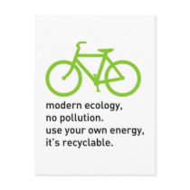 Bycicle: Modern Ecology Postcards