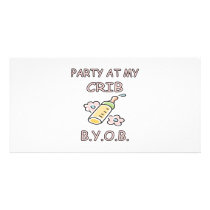 BYOB  Girl Personalized Photo Card