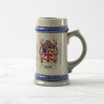 Byrd Family Coat of Arms on a Stein mugs