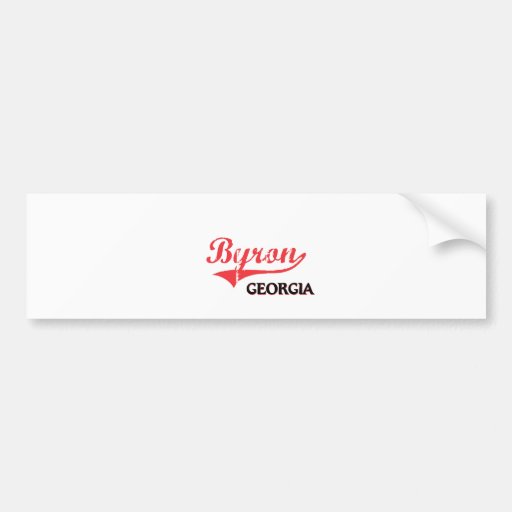 Byron Georgia City Classic Bumper Stickers
