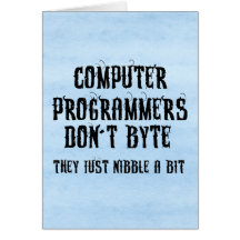 Byting Programmers Greeting Cards