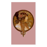 Byzantine Brunette, Mucha Business Card