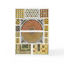 Byzantine Marble Floor Mosaic Greeting Cards