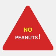 c9 - Food Alert ~ NO PEANUTS. Stickers