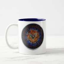 c-11 stained glass dove mug