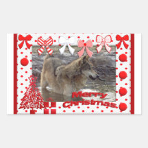 c-2011-grey-wolf-017 autocollant en rectangle